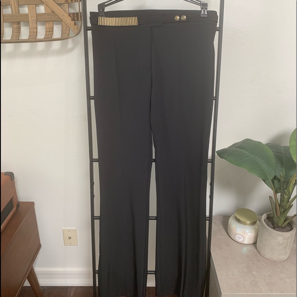 NWT Sharagano “Cartouche” Black Dress Pants